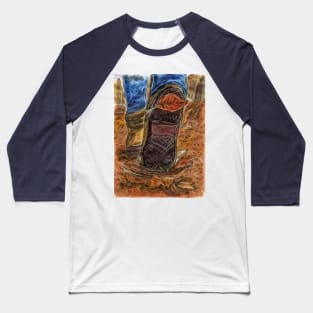 Autumn Vibes with Fallen Leaves Baseball T-Shirt